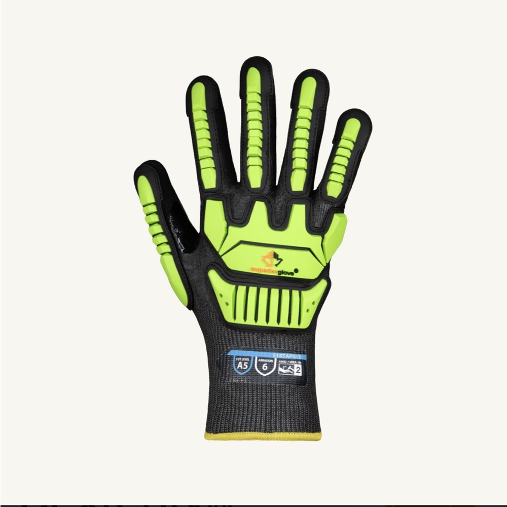Green and Black Protective Gloves